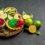 Sour foods with lemons, limes and tart berries